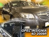 Deflektory na Opel Insignia, 4-dverová (+zadné), r.v.: 2009 - 2017