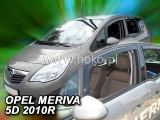 Deflektory na Opel Meriva, 5-dverová, r.v.: 2010 -