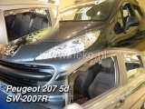 Deflektory na Peugeot 207 SW, 5-dverová (+zadné), r.v.: 2006 - 2012