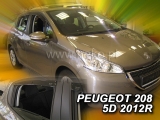 Deflektory na Peugeot 208, 5-dverová (+zadné), r.v.: 2012 -