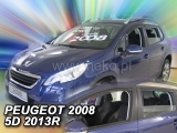 Deflektory na Peugeot 2008, 5-dverová (+zadné), r.v.: 2013 -