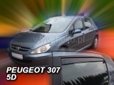 Deflektory na Peugeot 307 hatchback, 5-dverová (+zadné), r.v.: 2001 - 2008