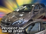 Deflektory na Peugeot 308 II SW, 5-dverová, r.v.: 2014 -