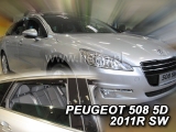 Deflektory na Peugeot 508 combi, 5-dverová (+zadné), r.v.: 2011 - 2018