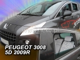 Deflektory na Peugeot 3008, 5-dverová (+zadné), r.v.: 2008 - 2016