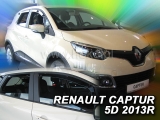 Deflektory na Renault Captur, 5-dverová (+zadné), r.v.: 2013 -