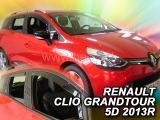 Deflektory na Renault Clio IV Grandtour, 5-dverová (+zadné), r.v.: 2012 -