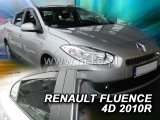 Deflektory na Renault Fluence, 4-dverová (+zadné), r.v.: 2010 -