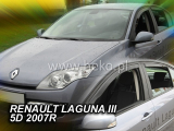 Deflektory na Renault Laguna III, 5-dverová (+zadné), r.v.: 2007 -