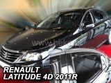 Deflektory na Renault Latitude, 4-dverová (+zadné), r.v.: 2011 -