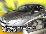 Deflektory na Renault Megane III, 5-dverová, r.v.: 2008 - 2016