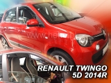 Deflektory na Renault Twingo, 5-dverová, r.v.: 2014 -