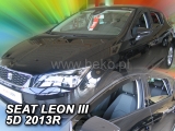 Deflektory na Seat Leon III, 5-dverová (+zadné), r.v.: 2013 -