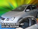 Deflektory na Seat Toledo IV, 4-dverová (+zadné), r.v.: 2013 -