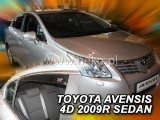 Deflektory na Toyota Avensis III T27 sedan, 4-dverová (+zadné), r.v.: 2009 -