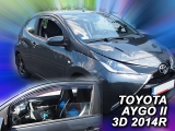 Deflektory na Toyota Aygo II, 3-dverová, r.v.: 2014 -