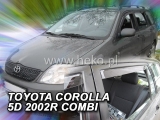 Deflektory na Toyota Corolla E12 combi, 5-dverová (+zadné), r.v.: 2002 - 2007