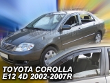 Deflektory na Toyota Corolla E12, 4/5-dverová, r.v.: 2002 - 2007