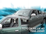 Deflektory na Toyota Hilux MK5, 4-dverová (+zadné), r.v.: 1998 - 2005