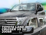 Deflektory na Toyota Land Cruiser J200 V8, 5-dverová (+zadné), r.v.: 2008 -
