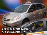 Deflektory na Toyota Sienna, 5-dverová (+zadné), r.v.: 2003 - 2010