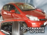 Deflektory na Toyota Yaris, 5-dverová (+zadné), r.v.: 2011 -