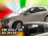 Deflektory na Volkswagen Golf VII, 5-dverová (+zadné), r.v.: 2012 - 2019