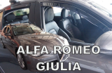Deflektory na Alfa Romeo Giulia, +zadné, r.v.: 2016 -