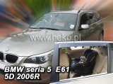 Deflektory na BMW 5 (E61) Combi, 5-dverová 2003-2010 (+zadné)