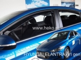 Deflektory na Hyundai Elantra VI, 4-dverová (+zadné), r.v.: 2016 -