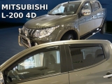 Deflektory na Mitsubishi L-200 Double Cab, 4-dverová (+zadné), r.v.: 2015 -