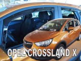Deflektory na Opel Crossland X (+zadné), r.v.: 2017 -