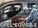 Deflektory na Opel Combo E, 5-dverová (+zadné), r.v.: 2018 -