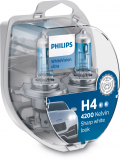 Philips WhiteVision Ultra H4 P43T+W5W 12V 60/55W 2ks