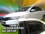Deflektory Škoda Rapid 2012- (+zadné)