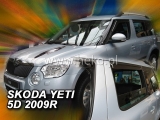 Deflektory Škoda Yeti 2009- (+zadné)