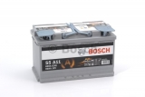 Autobatéria BOSCH Start-Stop AGM 12V, 80Ah 800A, 0092S5A110