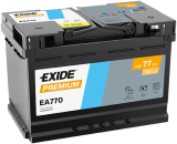 Autobatéria EXIDE PREMIUM 77Ah, 12V, 760A, EA770