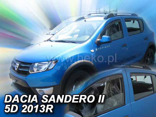 Deflektory na Dacia Sandero 2012-2020 (+zadné)