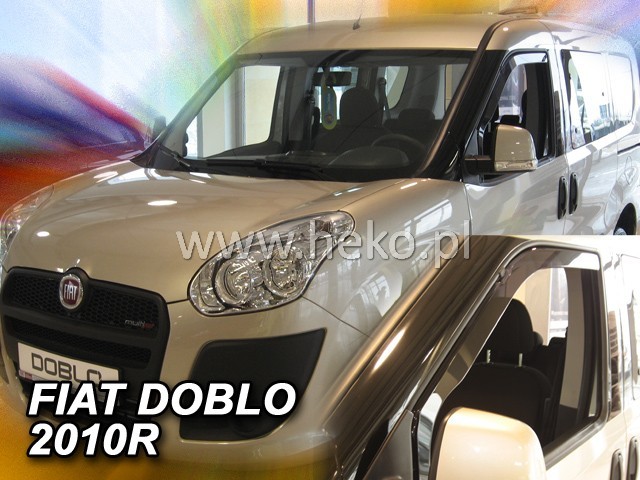 Deflektory na Fiat Doblo od 2010 (predné)