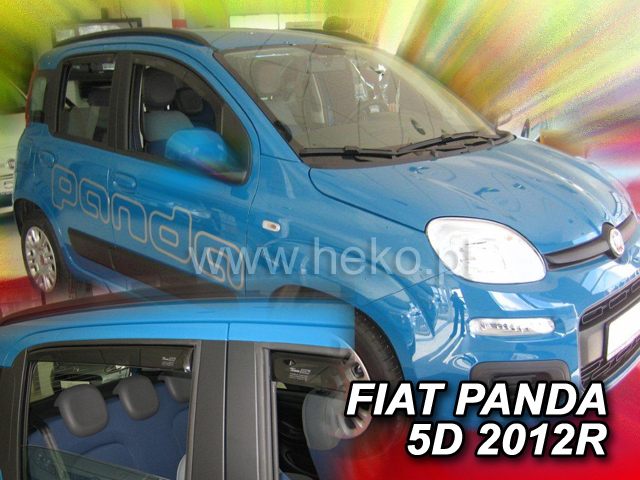 Deflektory na Fiat Panda od 2012 (+zadné)