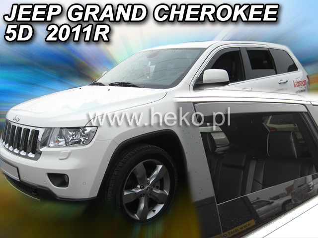 Deflektory na Jeep Grand Cherokee od 2011 (+zadné)