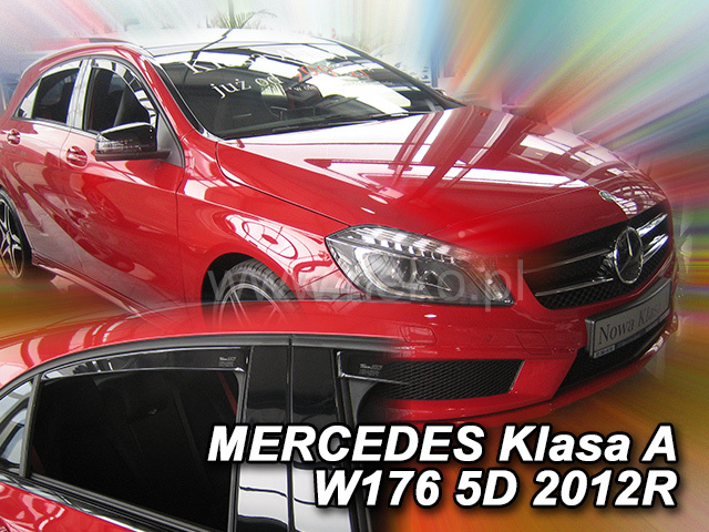 Deflektory na Mercedes Class A W176 2012-2018 (+zadné)