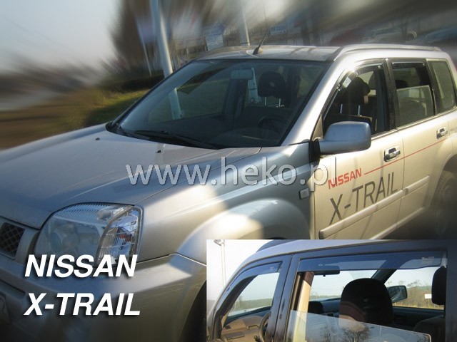 Deflektory na Nissan X-Trail 2001-2007 (+zadné)
