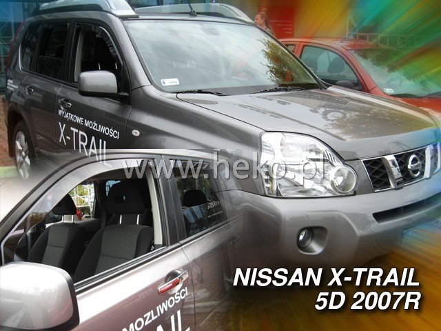 Deflektory na Nissan X-Trail 2007-2014 (+zadné)