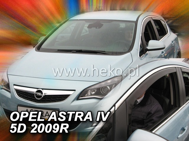 Deflektory na Opel Astra J 2009-2015 (predné)