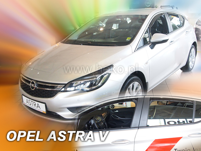 Deflektory na Opel Astra K Htb od 2015 (+zadné)