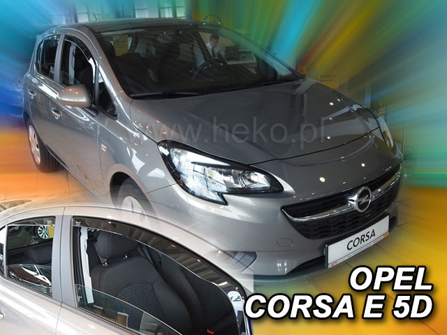 Deflektory na Opel Corsa E 2014-2019 (+zadné)