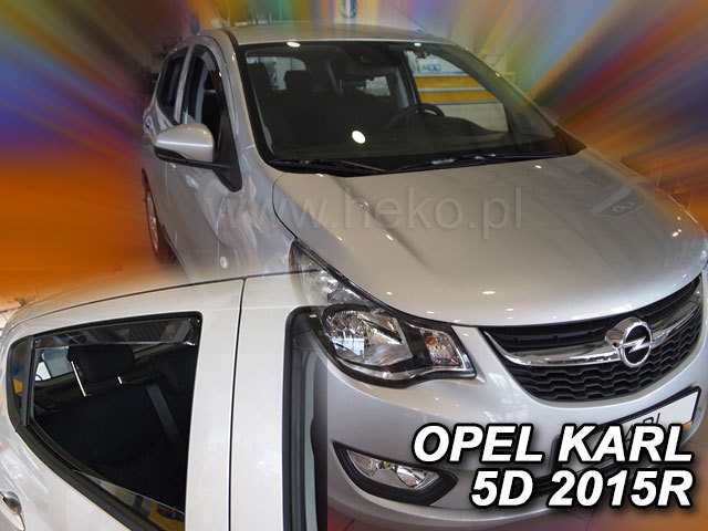 Deflektory na Opel Karl od 2015 (+zadné)