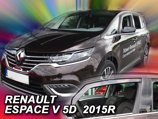 Deflektory na Renault Espace od 2015 (predné)